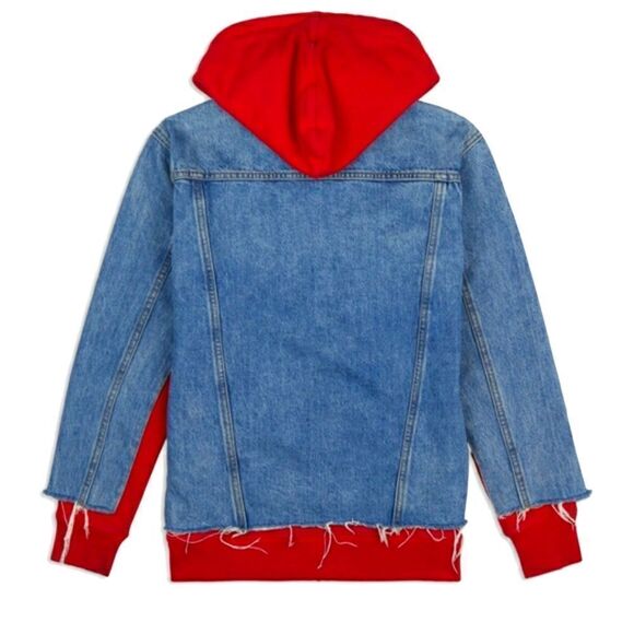 Levi's Ex-Boyfriend Hybrid Hooded Trucker Jacket sz Med - Picture 2 of 15